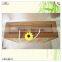 three bottle bamboo decorating pine wood wine box