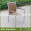 outdoor plastic wood table set garden coffee table and chair