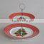 Christmas Ceramic Plates With Steel Layer,Porcelian Plates With Decal