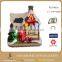 6 Inch Cheap Led Lights Christmas Village Houses Resin