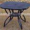 Outdoor furniture black cast aluminium dining table and chairs garden furniture, home furniture