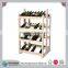 Caoxian factory wholesales handmade antique feature wooden wine rack