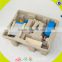 New invention Mini cheap christmas wooden toy gym for children DIY gym equipment toy for baby W06B033