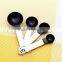 ASQ64 Black Stainless Steel Measuring Salt Spoons