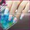 2017 Water transfer printing UV Gel feather design nail foil sticker