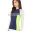 Sexy Swimwear Swimsuits Mature Contrast Side Panels Long Raglan Sleeves Swim Suit Swimsuit 2017 One Piece Swimwear Tee For Women