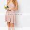 Wedding Bridesmaid Bandeau Chiffon Mini Dress HSD8150