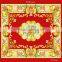 super soft small broken flower screen printed jacquard raschel blanket fleece blanket