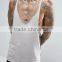 2017 High Quality Best Price Summer Custom Contract Grey Gym Wear Comfortable Cotton Polyester Fashion Men's Sport Tank Tops