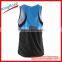 Wholesale Sublimated printing dry fit Custom gym running singlets for mens