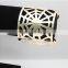 Fashion cobweb hollow golden bangles adjustable for women designs