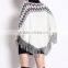 Zigzag Pattern Fringed New Deisgn Women Poncho Sweater