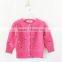 Korean style girls cardigan sweater design solid color cotton sweater