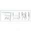 Metal folding shelf with ironing board