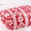 2015 Hot Soft Warm Thick Winter Style Luxury New Year100% Polyester Coral Snowflake Printed Wholesale Christmas Fleece Blanket
