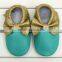 Gold Moccasins Baby Leather Shoes Girls Mocs Crib Shoes M5091704