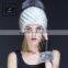 Lady style knitted winter mink fur pom pom beanie hats