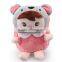 Korea style cartoon animal plush toy kindergarten children backpacks