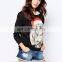 Cheap wholesale 100% Cotton jersey women Christmas jumpers with Cat Motif