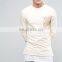 Longline Muscle Fit Sweatshirt With Printed Chest Pocket