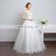 HS1607 Vintage Applique Sleeveless Customized Plus Latest Bridal Wedding Gown Design