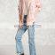 Wholesale Pink Clothing Fashion Embroidered Satin women bomber jacket