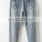 2016 Baiyimo Casual Women Embroid Plus Size Denim Jeans