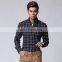 T-MSS562 100% Cotton Checked Flannel Long Sleeved Casual Shirts for Men
