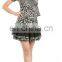 Latest leopard two pcs latin dance costume dress for sale L-7040#