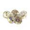 17mm alloy metal button, embossed custom logo button