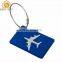 New Design Cheap Blank Aluminum Airplane Shaped luggage Tags