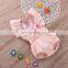 sleeveless baby girls floral pattern romper newest fashion baby clothes