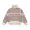 4201/ China manufacturer high quality turtleneck baby girl sweater thicken fashion knitted top