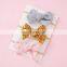 3pcs/set Baby Headband Girls Hair Accessories Nylon Headband Print Turban Bow Elastic Hairband Baby Princess Christmas Day Gifts