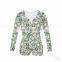 Summer alluring printing ladies jumpsuits and bodysuits pajamas women onesie