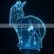 Cute Unicorn LED Night Light Animal Lamp Desk Table Decor For Children Party Bedroom Kids Gifts 3D Horse Lamp