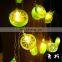 LED Lemon Chain Lights 10leds fruit string fairy lights Holiday Fashionable Christmas Lighting for Party