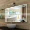 Double coated frameless bathroom beveled edge silver mirror
