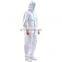 Disposable CE Cat III Type 3B/4B/5B/6B Protective Clothing Coverall Full Body Ppe Isolation Chemical for Hospital Hazmat Suit