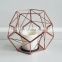 Metal Cage Votive Tealight Candle Holder Geometric Shapes Minimalist Candlestick For Weddings