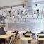 American retro industrial style Muti-heads pendant light for decorate