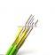 lime green  2 4 6 8 10 12 24 36 48 core fiber optic distribution OM5 fiber cable