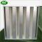 Competitive Price Compact Plastic Frame Glassfiber Mini Pleat Industrial V-Bank Cell Rigid Type H13 HEPA Air Filter
