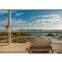 outdoor balcony glass frameless balustrade railing clamp led strip light