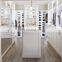 Luxury hanged glass door walk in closet modern walk in wardrobe