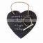 Kitchen Slate Heart Hanging Chalkboard with Chalk