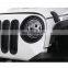 Black Bright circle of head lamp for jeep wrangler jk
