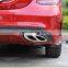 For Mercedes Benz C-Class Sedan W205 C180 C200 C300 2015 2016 Stainless Steel Exhaust Air Filter Cover Trim Car Accessories