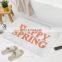 Good quality promotional anti slip custom design microfiber bath mat with words