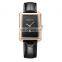 REBIRTH RE203 Women's Fashion Casual Leather Band Quartz Movement Rectangle Watches